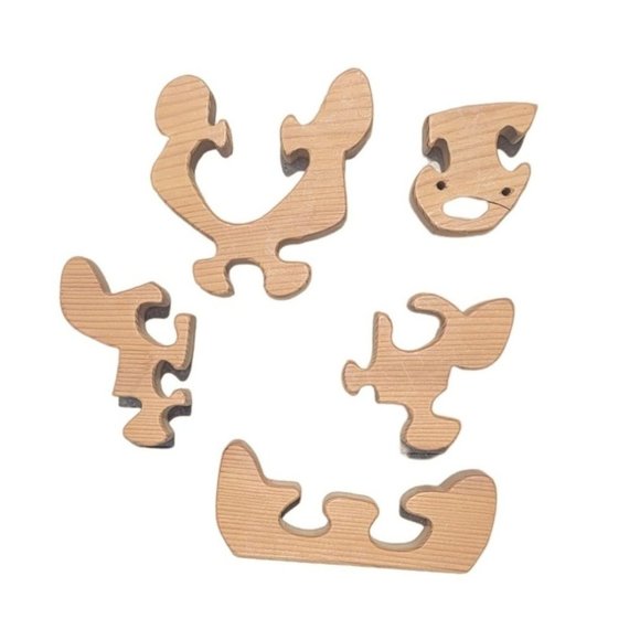 Hand made wooden bear puzzle for toddlers by enchanted woods by Brian Jay Carson - Picture 2 of 5